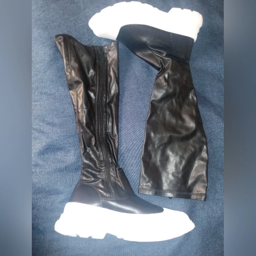 Midnight Elevation Size: 12 Thigh-High Boots (Fast shipping)